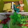building blocks/ dinosaurs and random assortment/ storage box Image 6