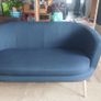 Fabulous Neat and Sturdy Two Seater Sofa on Wooden Legs in Excellent Condition Image 4