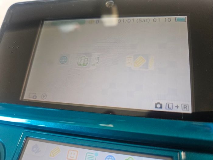 Boxed Nintendo 3DS aqua blue