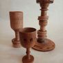 Vintage Hand Turned Wooden Items x 3 Image 6