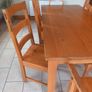 Kitchen 1.8 metre dining oak table (8 chairs) Image 7