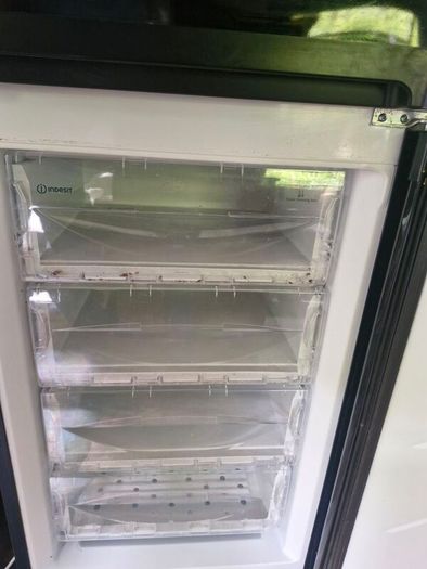 INDESIT Black Fridge Freezer