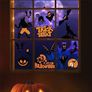 Halloween Window Stickers, 98pcs Halloween Window Clings Monster Ghost Pumpkin Stickers, Double Sided Halloween Window Decals for Kids Party Supplies Image 2