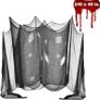 Halloween Creepy Cloth, DealKits Spooky Giant 48 x 240 in Cheese Cloth Tapestry for Halloween Party Supplies Decorations Outdoor Yard Home Wall Decor, Black Image 2