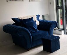 Royal blue Arm chair