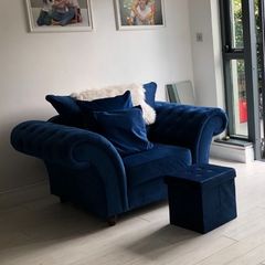 Royal blue Arm chair