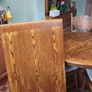 Vintage extendable dining table and 4 carved chairs Image 6