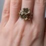 Vintage 9ct gold sapphire flower cluster ring - size M Image 10