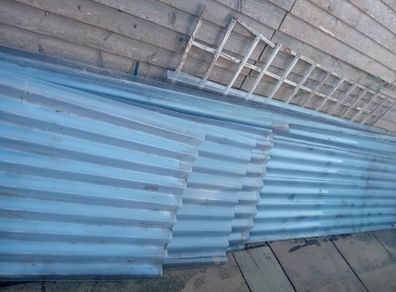 clear plastic sheets (used)