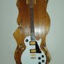 Wood wall art - unique handcrafted guitar Image 3