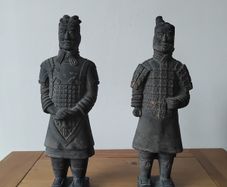 Pair of Terracotta Warrior Statues