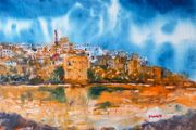 Kasbah of the Udayas watercolour