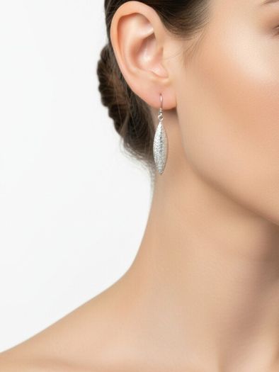925 Silver Vintage Textured Earrings