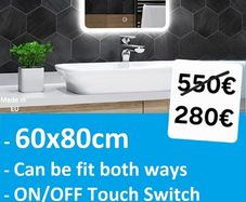 LED Bathroom Mirror Bluetooth Speakers Fog Free