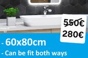 LED Bathroom Mirror Bluetooth Speakers Fog Free Demister Vanity Makeup Cosmetic Illuminated Bright Cold Cool Light