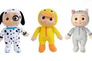 CoComelon JJ Duckie, Kitty &amp; Puppy Plush Stuffed Animal Toys 3 Pack - 8" Plush Soft Toy Set