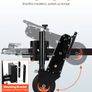 Trailer Dolly, 500lbs Tongue Weight Capacity, 13 inch-23.2 inch Height Adjustable Trailer Mover Dolly, 9-inch Pneumatic Rubber Tire, Manual or Electric Wrench Drive, for Moving RV Trailer Image 7