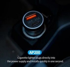 2-in-1 Mini Car Tracker&Car Charger Dual Purpose Find My Real Time GPS Locator
