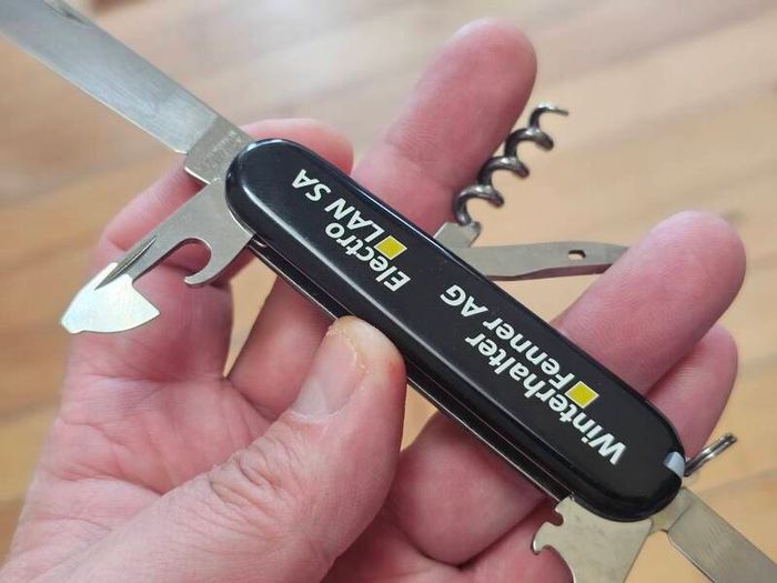 Victorinox Tourist with Swiss Advertising Handles Collectable 84mm Swiss Army Knife