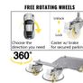 4 Pcs Car Tire Wheel Trolley Dollies Vehicle Moving Tire Skates with 4 Casters 1500 Lbs Weight Capacity Auto Repair Mover Image 6