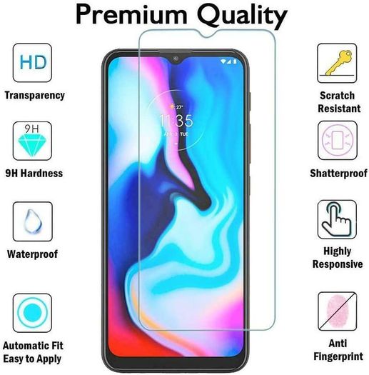 For Motorola Moto E7 Plus Tempered Glass Premium Screen Protector Guard Film - FHT13MTG