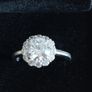 Vintage 925 Sterling Silver CZ Cluster Ring. Image 3