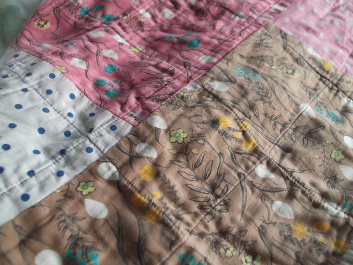 vintage scrap quilt, antique quilt, Rag quilt