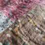 vintage scrap quilt, antique quilt, Rag quilt Image 7
