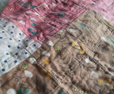 vintage scrap quilt, antique quilt, Rag quilt