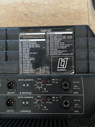 Bose line L1 P. A. System
