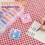 61pcs Transparent Plastic Storage Organizer Set - Large Box with 30 Small Boxes Image 6