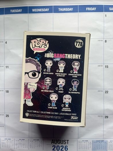 The Big Bang Theory Funko Pops - Sheldon, Leonard, Penny, Raj, Amy Stuart