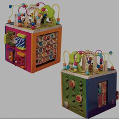 Battat Zany Zoo Wooden Activity Cube Assortment