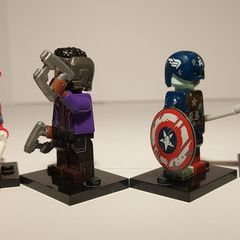 Lego Marval What If Colletables T'Challa Starlord, Zombie Hunter Spidey, Zombie Captain America, Thanos Gomora