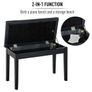 Leather Piano Dressing Stool  Black Image 4