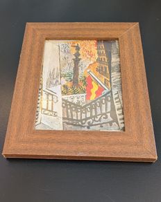 Pablo Picasso ,El Paseo de Colon, Framed Museu Picasso Barcelona Print