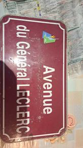 Original French street sign