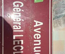Original French street sign