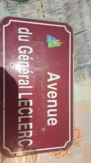 Original French street sign