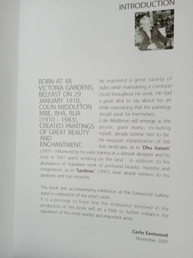 Colin Middleton: A Millennium Appreciation Edited by Carlo Eastwood (PT81)