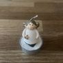 Glass Snowflake t-light holder with Angel t-light Christmas Image 3