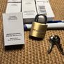 30mm Brass Padlocks x 10 Image 4