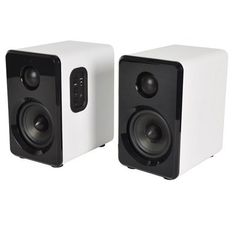 White Bluetooth Speaker Set with Remote Control