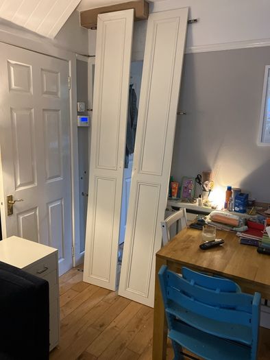 X2 tall narrow wardrobe/cupboard doors