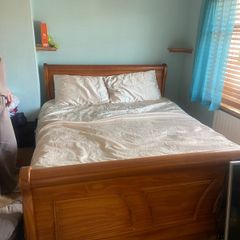 wooden bed king size