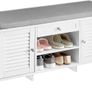 Shoe Bench White 2 doors Image 2