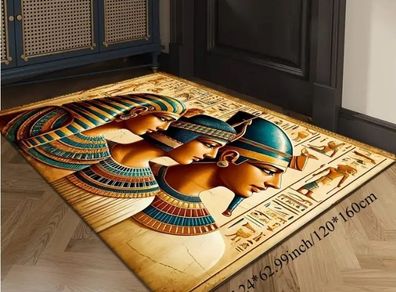Egyptian pharaoh themed rug free postage