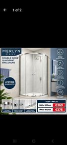 Merlyn easy double door quadrant enclosures see below for prices