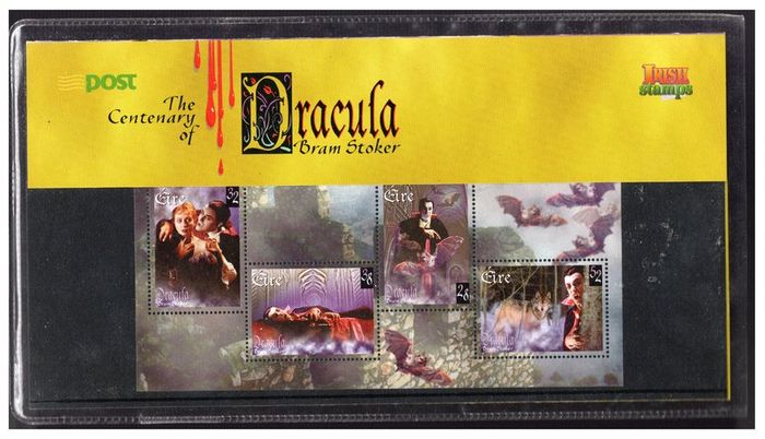 1997 Ireland Centenary of Publication of Bram Stoker's Dracula Miniature Sheet Stamp Miniature Sheet Presentation Pack