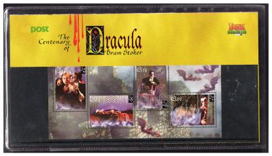 1997 Ireland Centenary of Publication of Bram Stoker's Dracula Miniature Sheet Stamp Miniature Sheet Presentation Pack